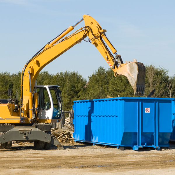 are there any restrictions on where a residential dumpster can be placed in Markleville Indiana